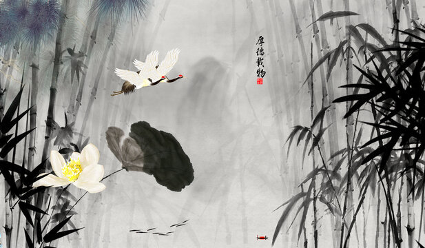 水墨竹子