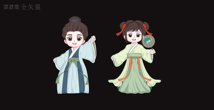 汉服学生古装孩子