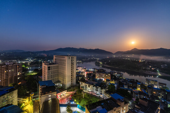 三汇古镇夜景