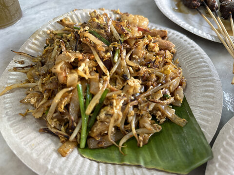 马来西亚槟城炒河粉