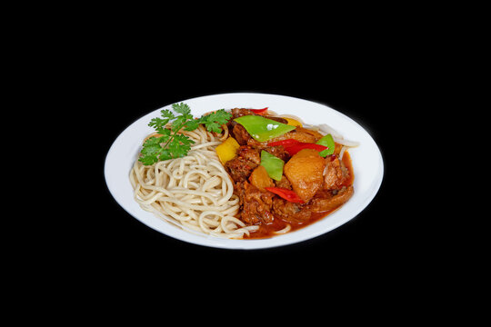 土豆牛肉盖浇面