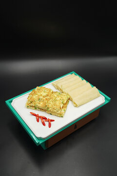 单饼青蒜炒鹅蛋
