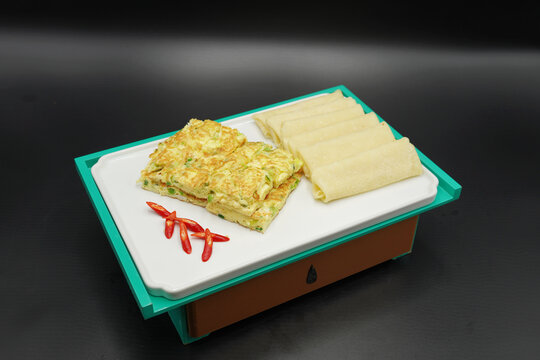 单饼青蒜炒鹅蛋