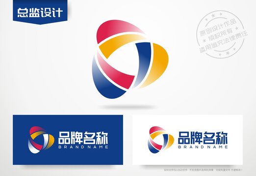 自媒体logo播放器标志