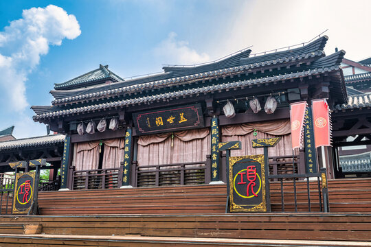 江苏省宿迁项王故里景区的古建筑