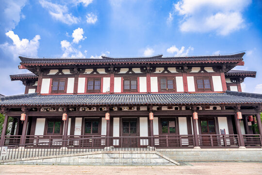 江苏省宿迁项王故里景区的古建筑