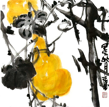 写意葫芦装饰画