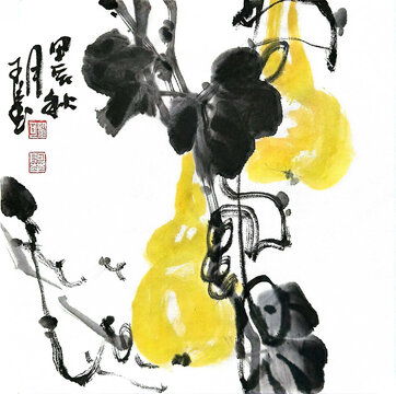 写意葫芦装饰画