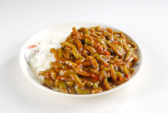肉沫茄子盖饭