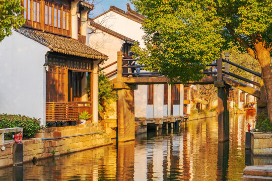 乌镇古镇古建筑和旅游风光