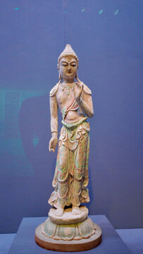 东京历史博物馆藏唐朝三彩佛像