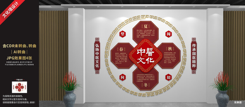 中医文化展厅展示墙