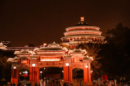 重庆大礼堂夜景风光