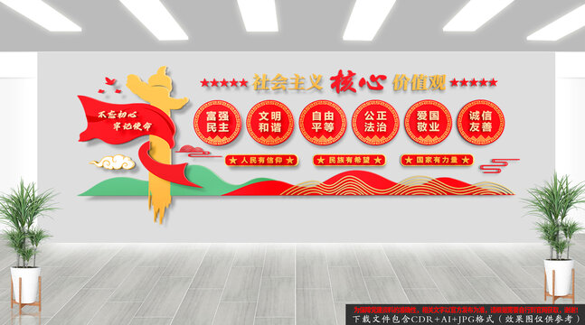 社会主义核心价值观文化墙