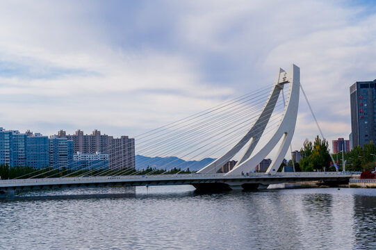 张家口清水河秋景