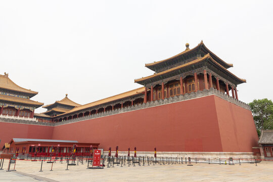 北京故宫午门侧拍景观