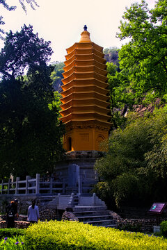 天津盘山佛塔