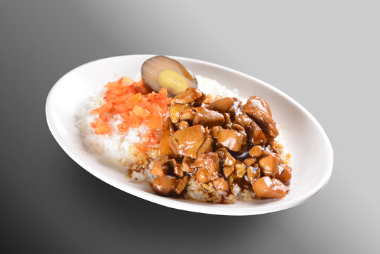 三杯鸡盖饭