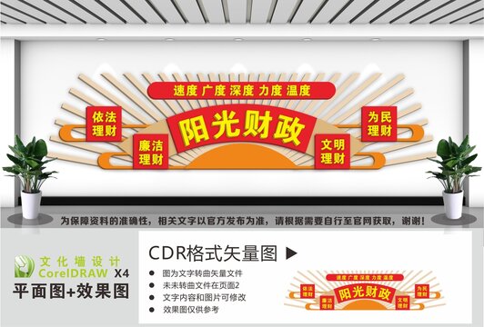 阳光财政文化墙