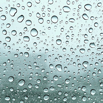 水珠朦胧雨滴
