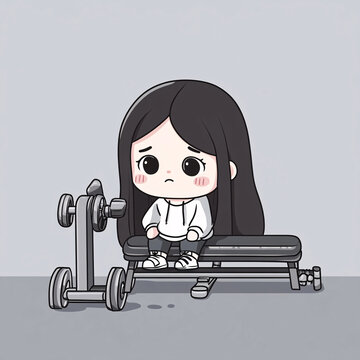 健身房少女