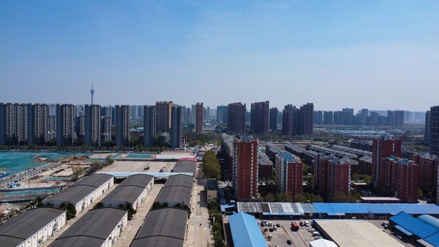 俯瞰航拍城市