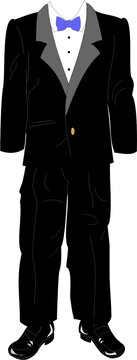 黑色男士礼服