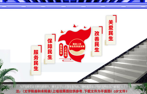 人社局楼梯文化墙