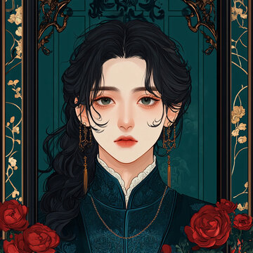 国风旗袍少女
