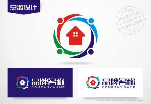 搬家公司标志社区logo