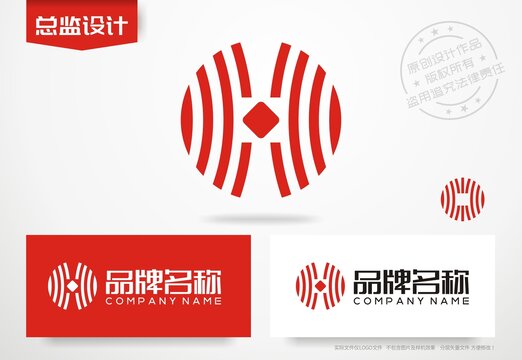 铜钱logo金融公司标志