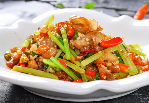 小炒腊猪脸