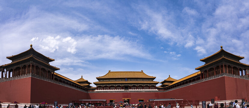 北京故宫午门全景