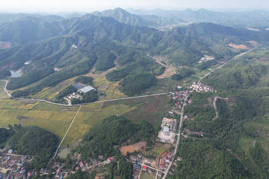 农村航拍美景
