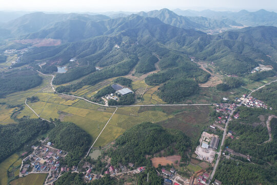 农村航拍美景
