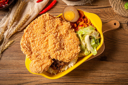 鸡排饭