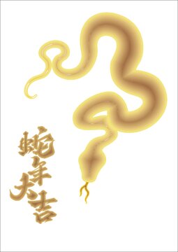十二生肖蛇年大吉