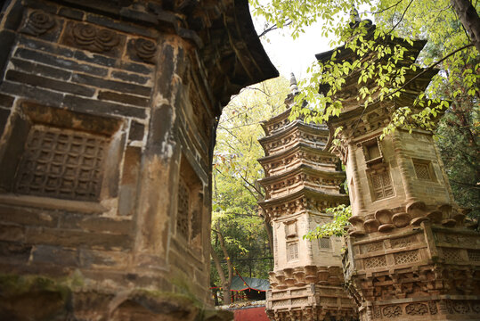 北京潭柘寺古代塔林