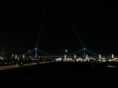 星海湾大桥夜景