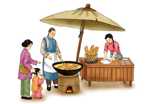 油条插画