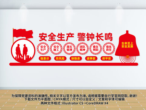 安全生产警钟长鸣文化墙