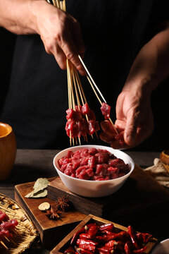 现串羊肉