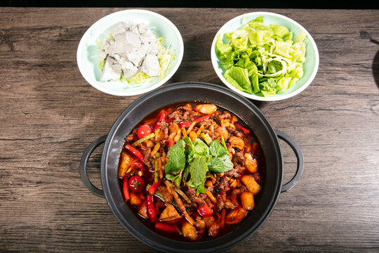 干锅牛肉