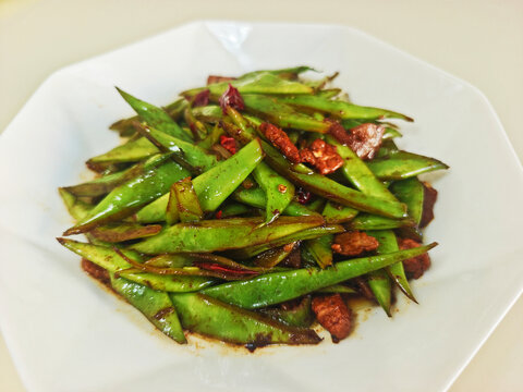 四季豆炒肉