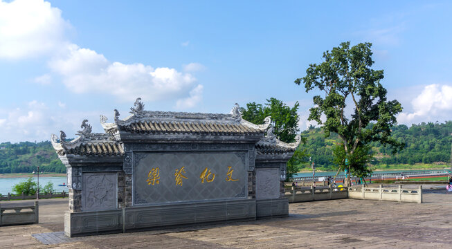 李庄沿江风光