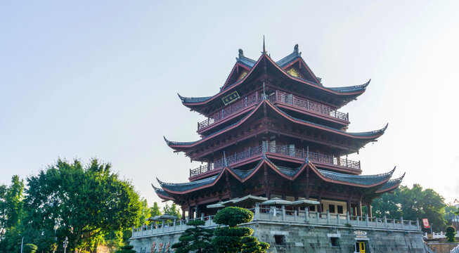 夹镜楼风光