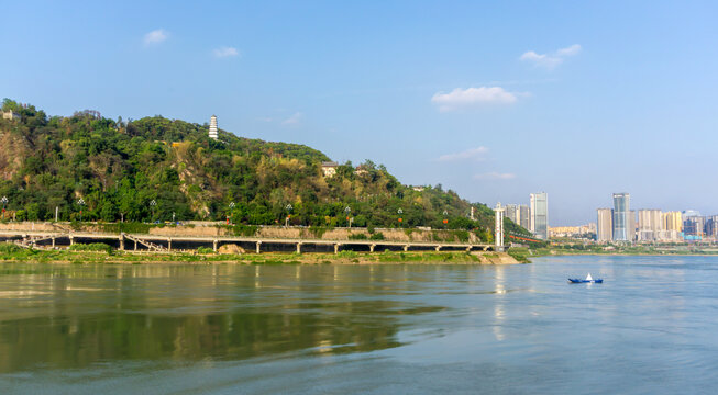 宜宾市三江口景观