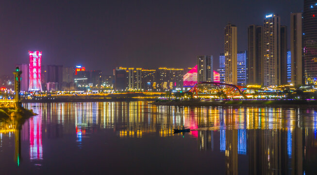 三江口夜景