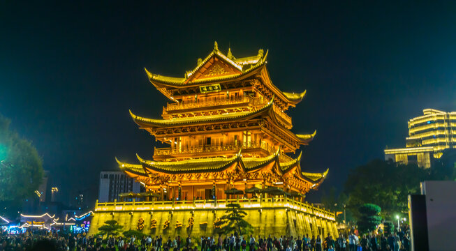 夹镜楼夜景