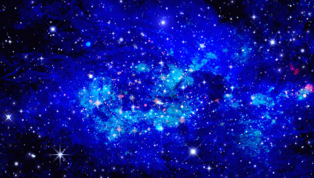 蓝色宇宙星空顶星空软膜灯箱